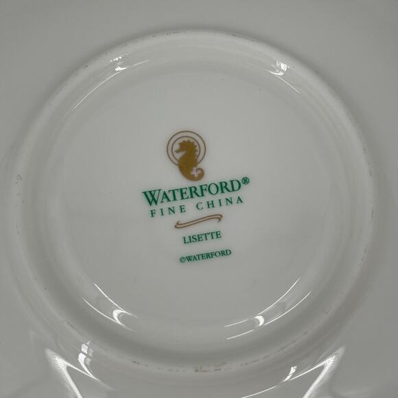 Waterford Fine China Lisette Footed Cup and Saucer Replacement Set Coffee Tea - Picture 8 of 10